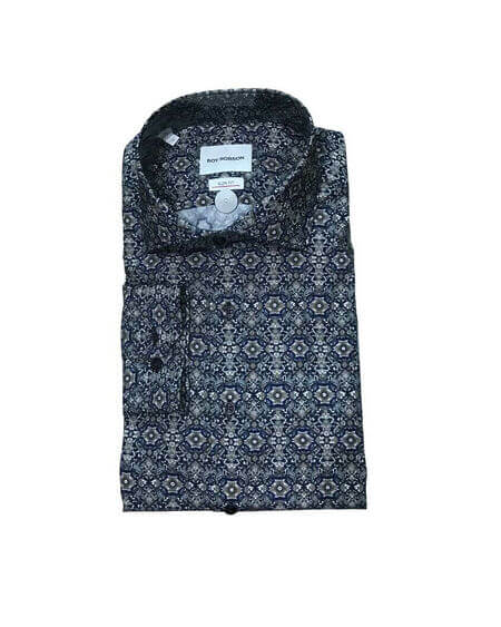 Camisa Slim Fit Estampada Roy Robson