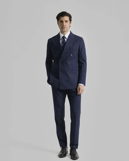 Traje Cruzado Principel de Gales Marino Puro Ego