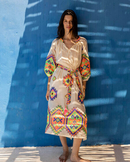 Vestido Geometric Flúor Nema
