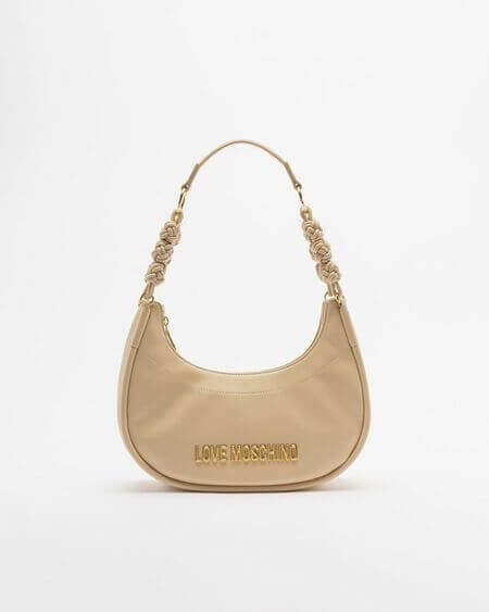 Bolso Hobo Beige Love Moschino