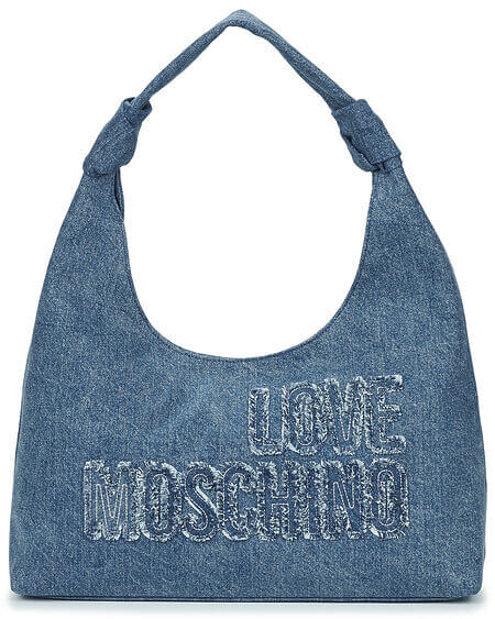 Bolso De Hombro Denim Love Moschino