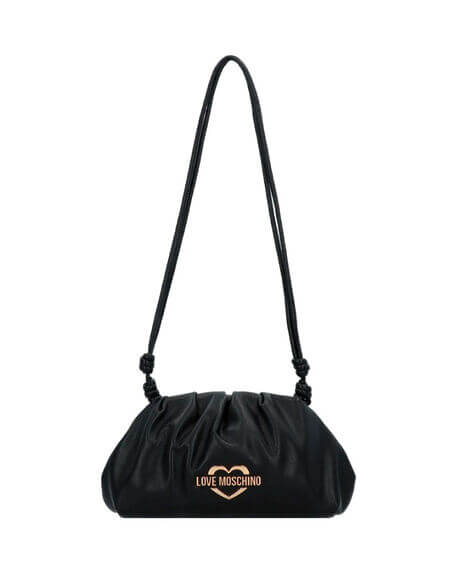 Bandolera Desplegable Negra Love Moschino