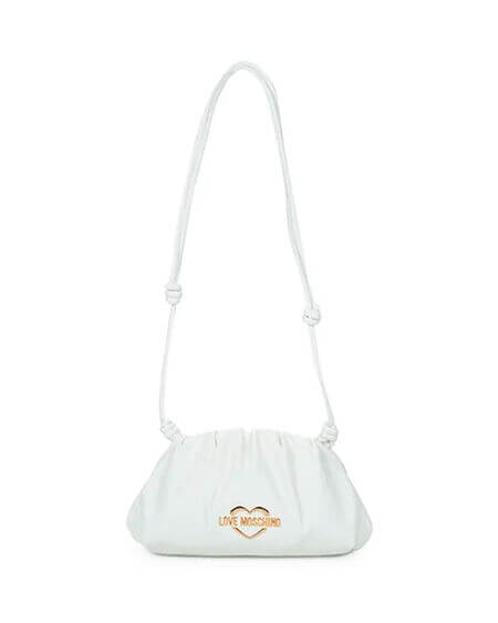 Bandolera Desplegable Blanca Love Moschino