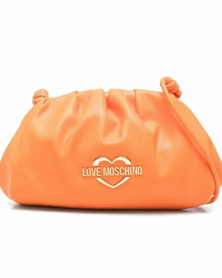 Bandolera Desplegable Naranja Love Moschino