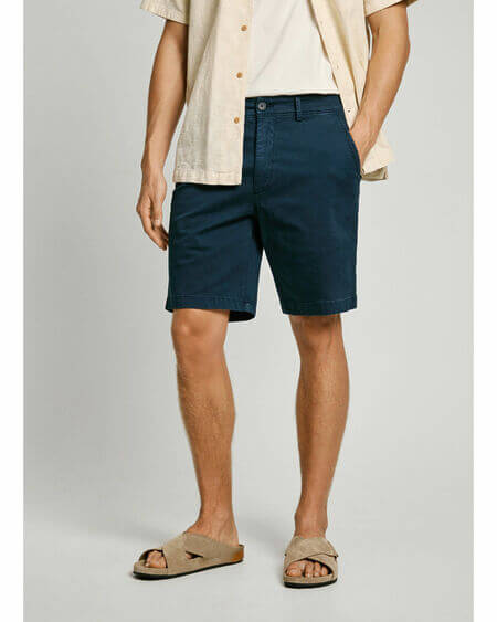 Short Chino Regular Navy Pepe Jeans