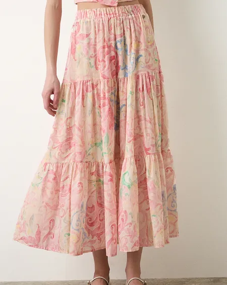 Falda Maxi Floral Bsb