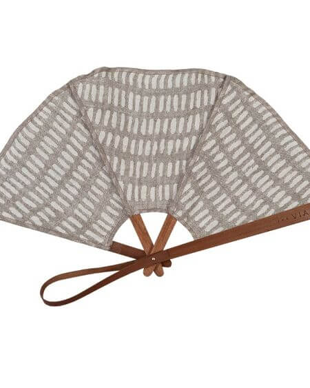 Abanico Formentera Tabaco The Viana Fan