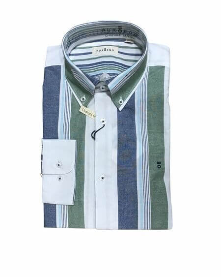 Camisa Fantasía Rayas Casual Puro Ego