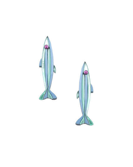 Sardina Azul Pendientes Lausett