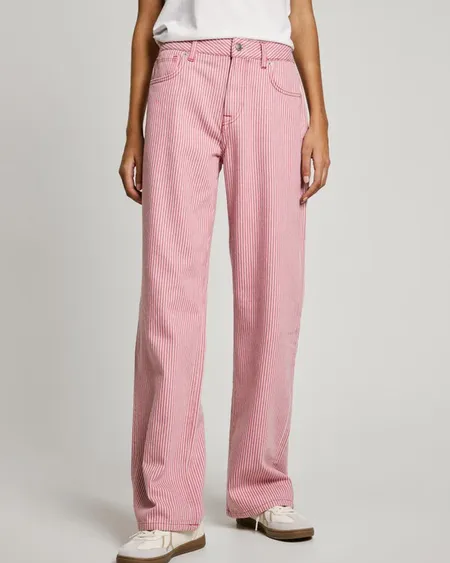 Pantalón Loose St Hw Stripe Pepe Jeans
