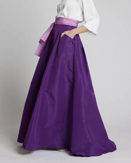 Falda Ester Morado Moskada