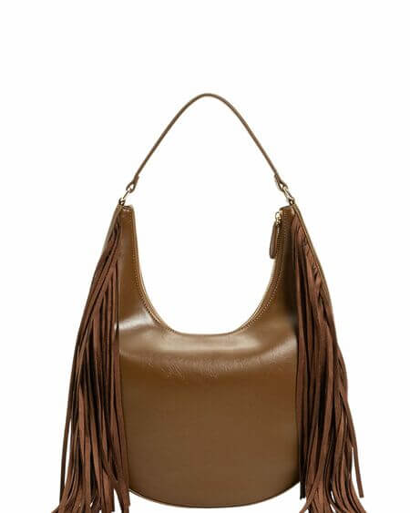 Bolso Hobo Flecos Coffee Twinset