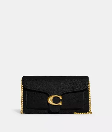 Tabby Chain Clutch Black Coach