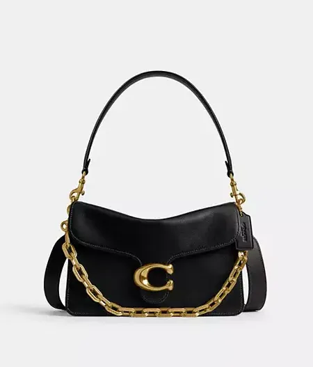 Soft Grain Leather Cahin Tabby SB Coach