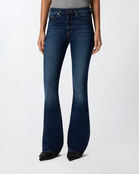 Pantalón Flora Lavaggio Scuro Pinko