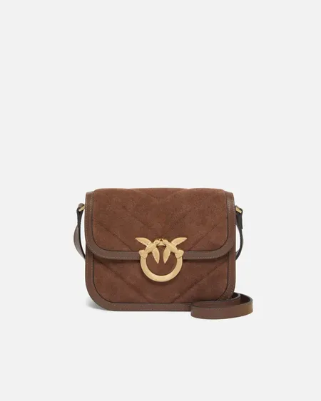 Love Box Mini Suede Marrón Pinko