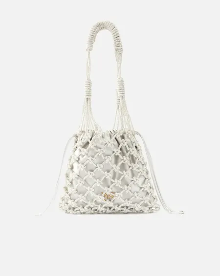 Handbag Mini Crystal Argento Pinko