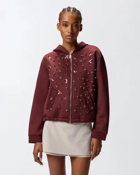 Sudadera Arama Burdeos Pinko