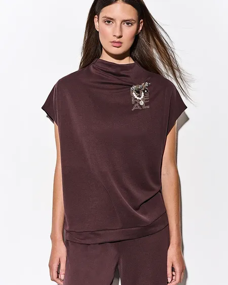 Blusa Broche  Mangas Cortas Bsb