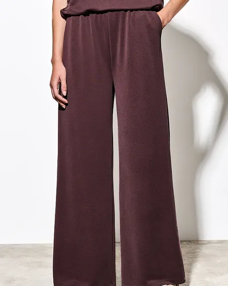 Pantalón Cintura Elástica Chocolate Bsb