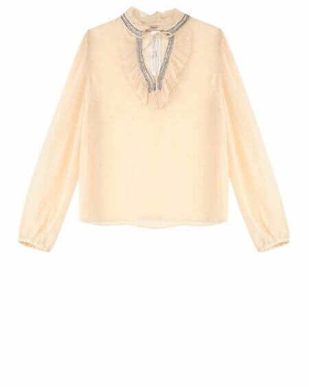 Blusa Crystal Marfil Twinset