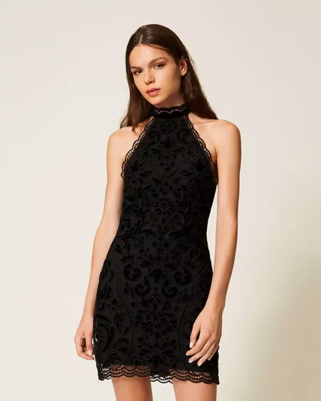 Vestido Tul Bordados Twinset