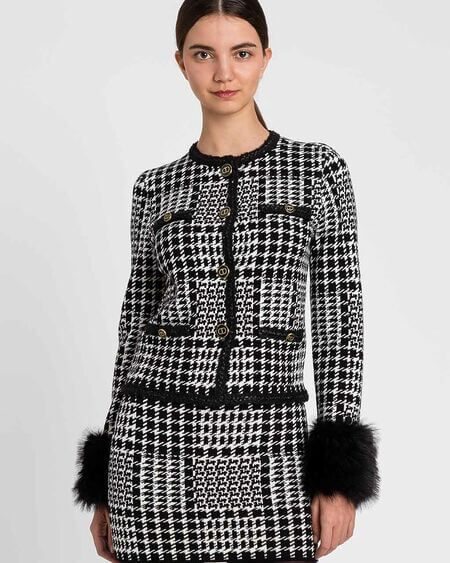Chaqueta Punto Pata Gallo Twinset