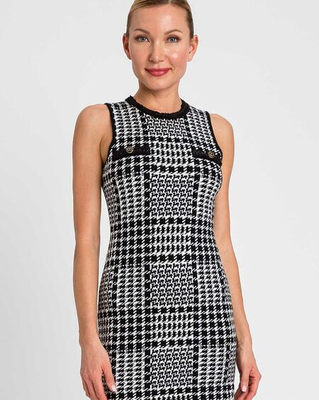 Vestido Punto Pata Gallo Twinset