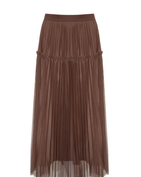 Falda Tahia Marrón Jovonna London