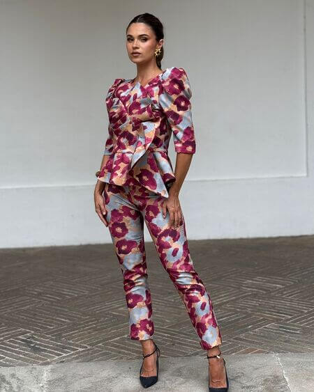 Conjunto Belinda Seda y Color