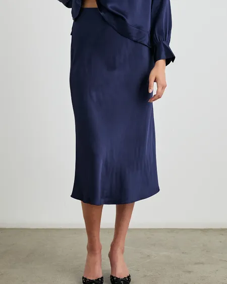 Falda Anya Navy Rails