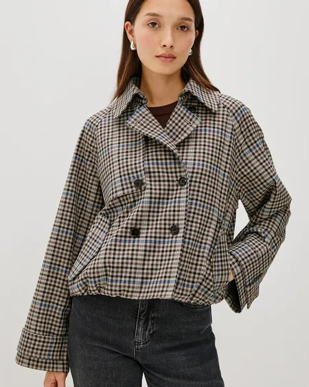 Chaqueta Jett Mocha Check Rails