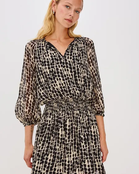 Vestido Kari Estampado Rails