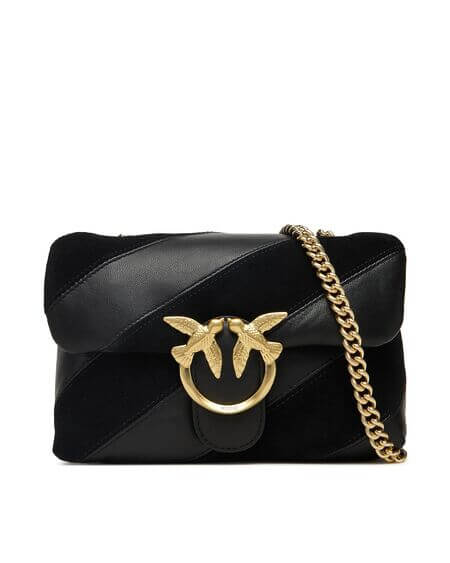 Love Puff Mini Black Napa Ante pinko