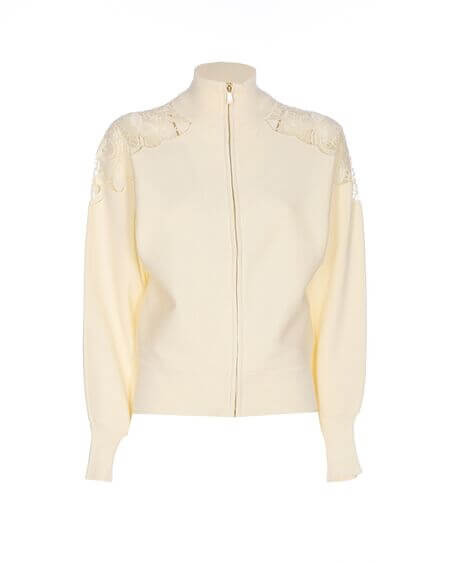 Chaqueta Punto Bordados Nieve Twinset