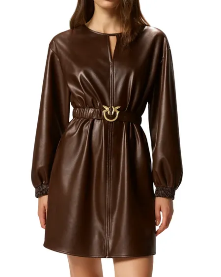 Vestido Sfumato Brown Pinko