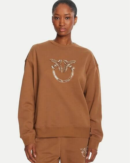 Sudadera Nelly Marrón Pinko