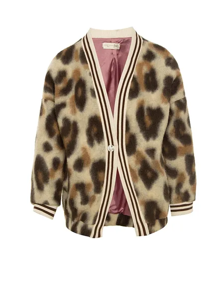 Chaqueta Bomber Oversize Animal Print Bsb
