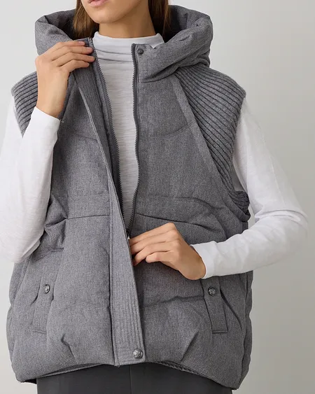 Chaleco Acolchado Con Capucha Bsb