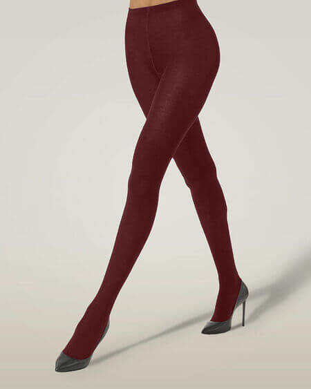 Merino Tights Midnight Red Wolford