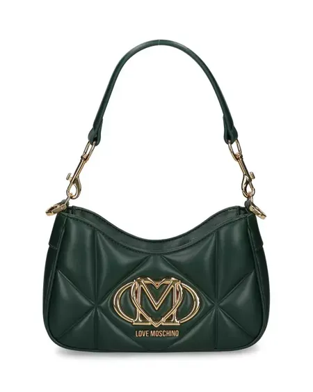 Bolso Acolchado Verde Love Moschino