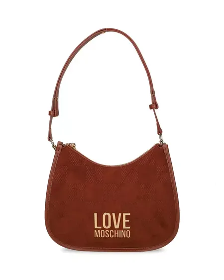 Bolso Hombro Cuadros Rust Love Moschino