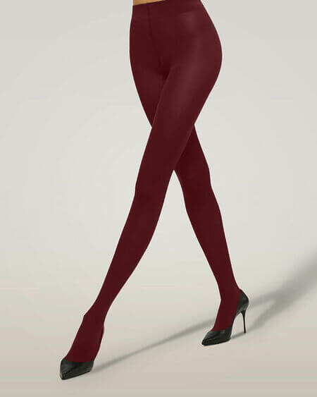 Velvet De Luxe 66 Tights Midnight Red Wolford