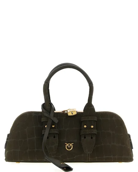 Bowling Bag Baguette Cocco Verde Pinko