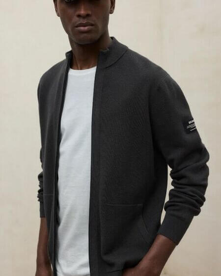 Cárdigan Simi Verde Oscuro Ecoalf