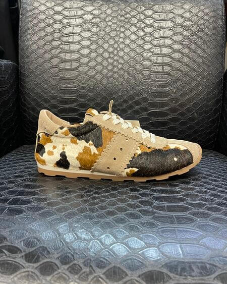 Zapatilla Piel Print Vaca Nemonic