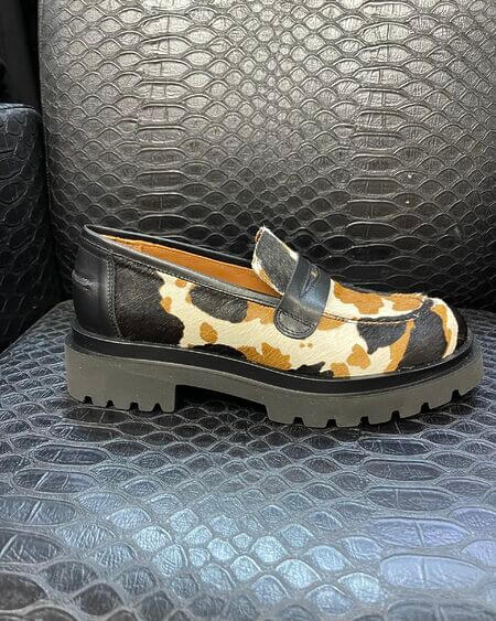 Mocasín Animal Print Vaca Nemonic