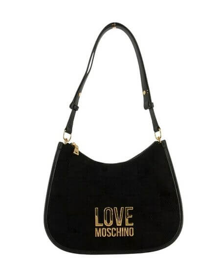 Bolso Hombro Cuadros Black Love Moschino