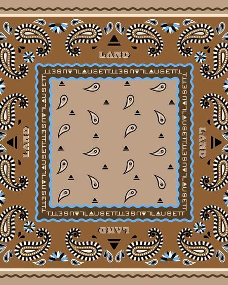 Pañuelo Paisley Marrón Lausett