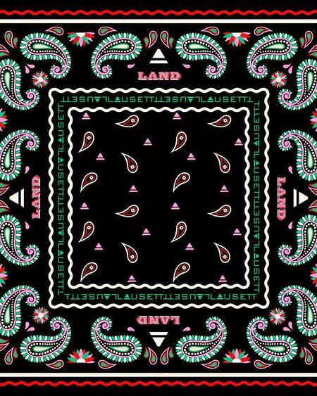 Pañuelo Paisley Negro Lausett